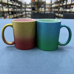 gradient glittle ceramic mug