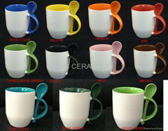 sublimation mug with spoon