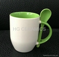 sublimation mug with spoon 2