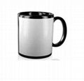 Black Mug with White Panel 1