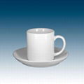 Sublimation 6oz cup with saucer 2