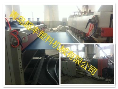 Hollow sheet production line