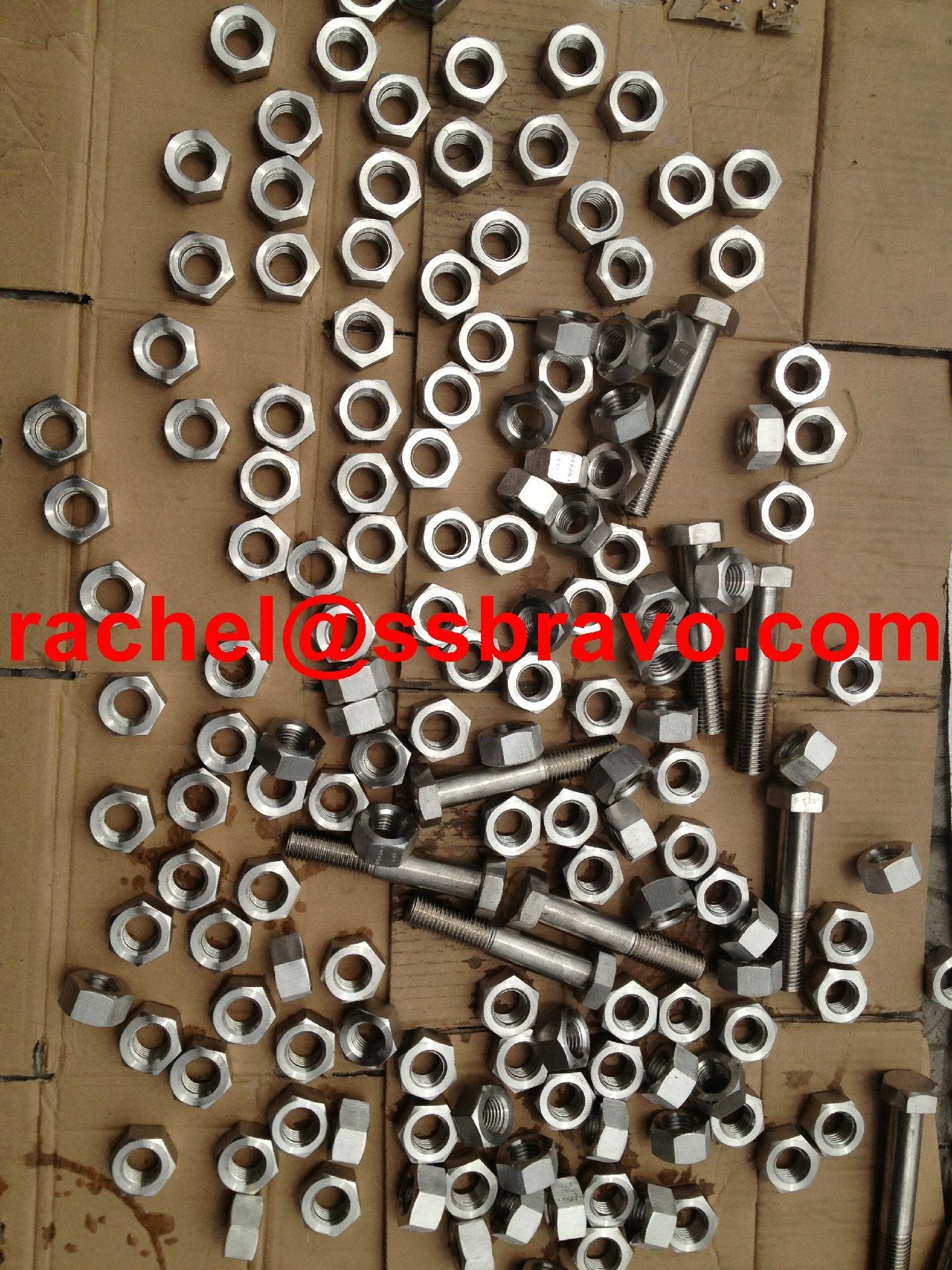 Alloy59 DIN933 Full Thread Hex Head bolts nuts washers
