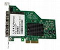 PCI-E四口光纤网卡INTEL82580EB芯片 1