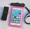 Durable Waterproof bag for samsung note and iPhone 6 with Nylon Armband