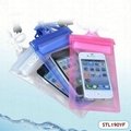 Low Cost Waterproof Bag with 3 Sealead Zippers for Samsung S3 S4