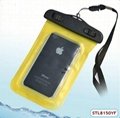 Durable camouflage color waterproof float bag for iphone 4s 5s
