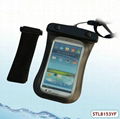 Fashionable arm 100% waterproof pouch for iphone 5 5s