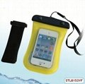Fashionable arm 100% waterproof pouch for iphone 5 5s