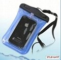 Fashion design PVC waterproof case with air cock for cellphone