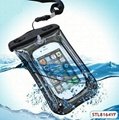 IPX8 PVC waterproof pouch with air cock for iphone 5s