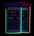 2015 new arrival glow at night waterproof case for iphone 6