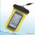 Fashionable soft pvc waterproof case for swimming for iphone 4