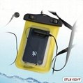 Fashionable pvc water resistant bag for samsung with aux code