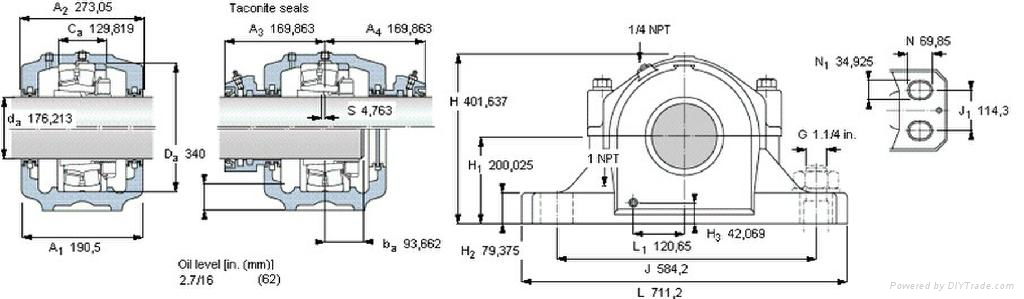 SKF SAW23538 Split plummer block housings