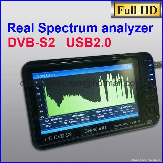 Sathero SH-600HD DVB-S2 Digital Satellite Finder with Spectrum Analyzer 7inchLCD