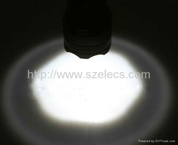 20W 1600LM high power led flashlight contain 2pc 18650 battery+double charger 3