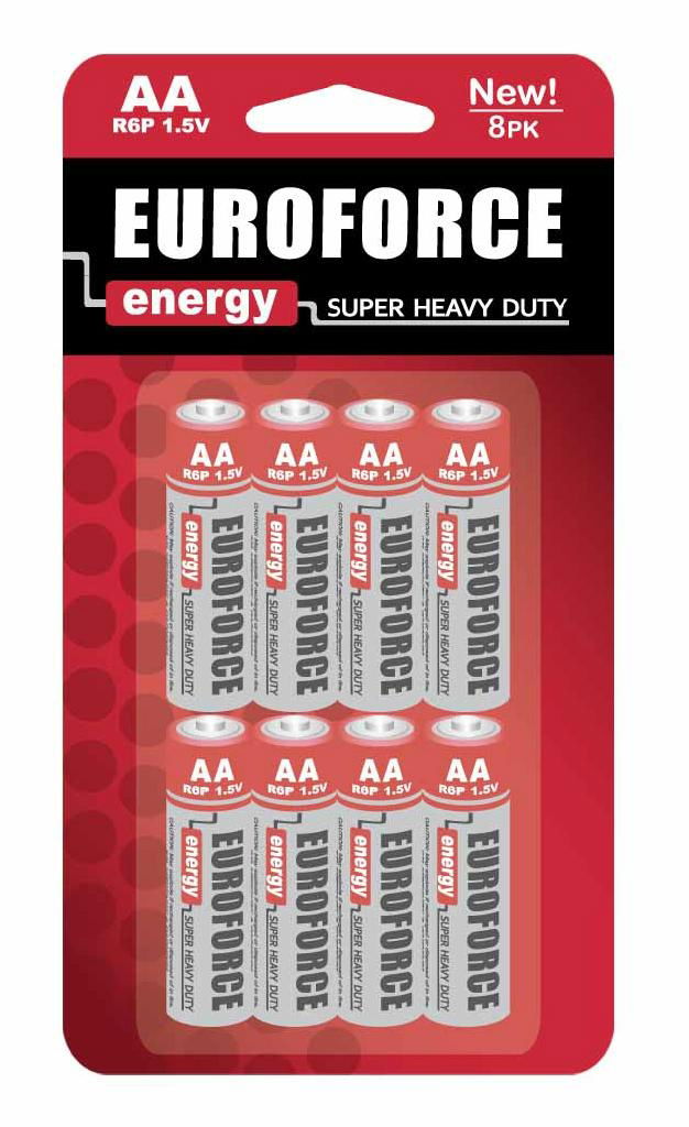 Zinc Manganese Battery AA size R6 3