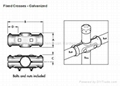 chain link fence post and pipe clamps-fixed crosses 1