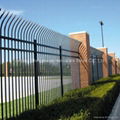 Wrought Iron fence  black picket fence