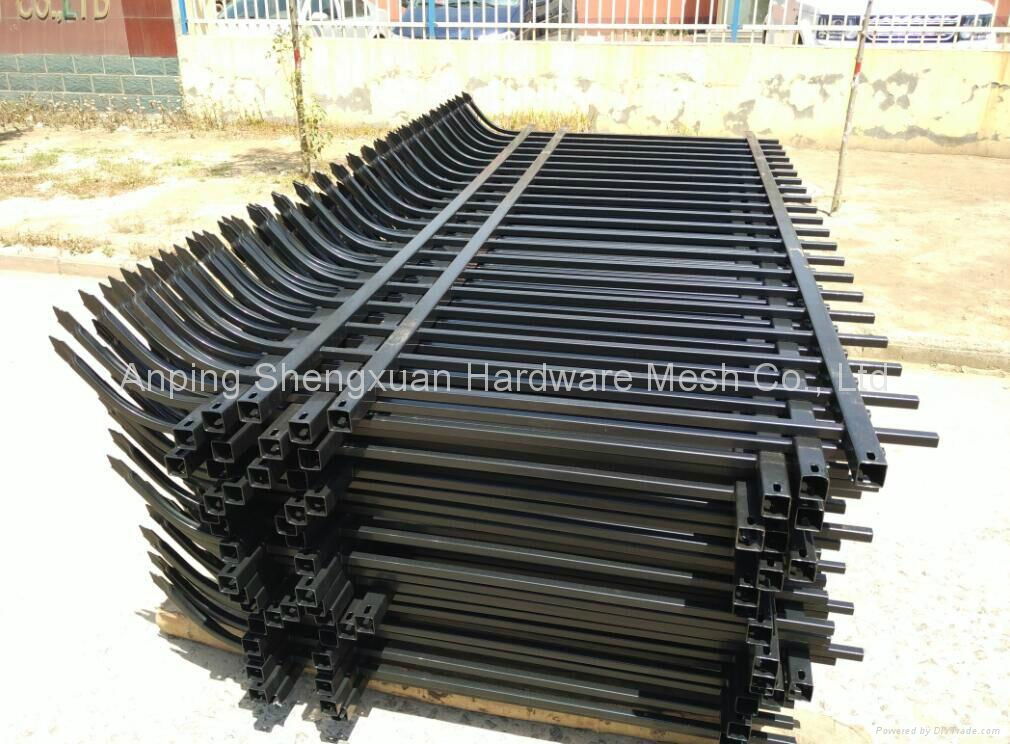 Wrought Iron fence  black picket fence china supplier 2