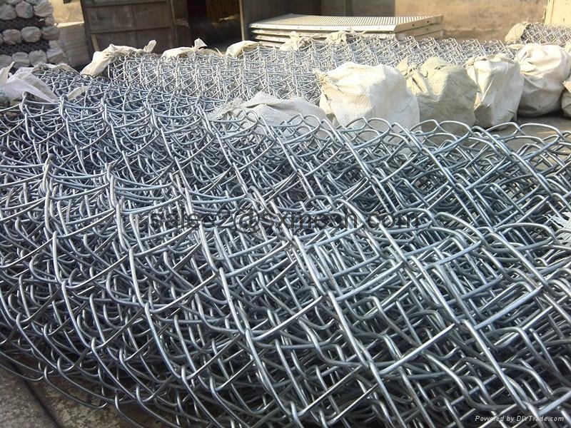 Galvanized chain link mesh