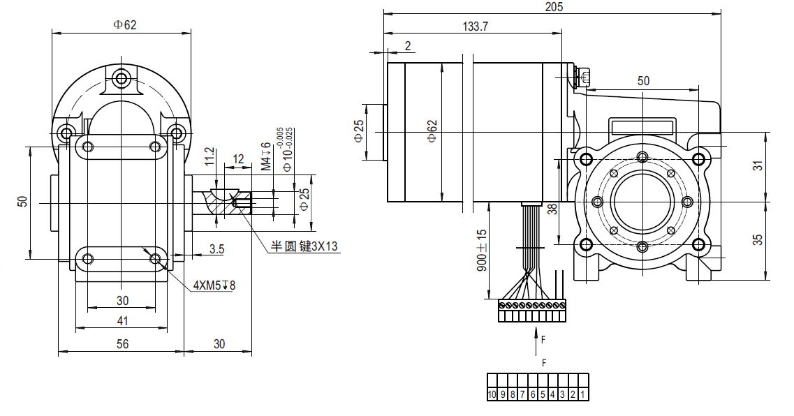 Special dc motor for automatic door and Rail transit 4