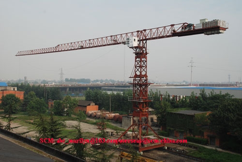 Flat head jib tower crane SCM-P200 2