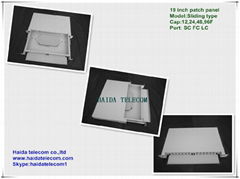 19 inch rack mount Fiber Sliding patch panel