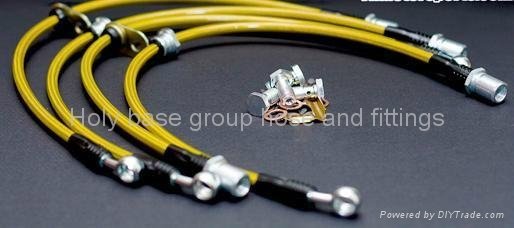stainlesss steel braided brake hose assemply 2