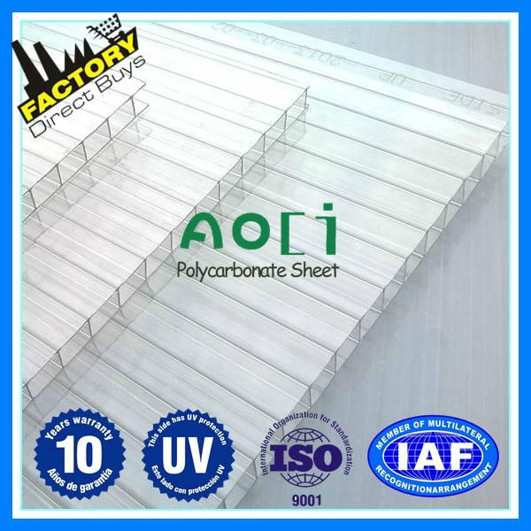 polycarbonate roofing  twin wall polycarbonate hollow sheet