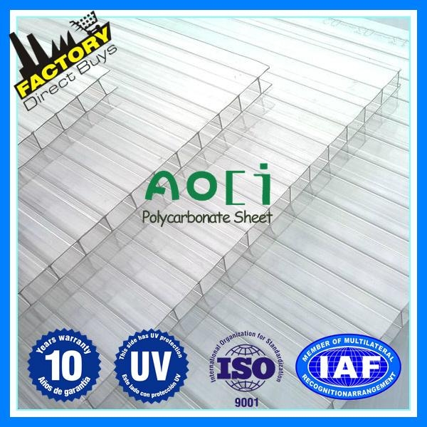 Swimming Pool sheet multicell honeycomb polycarbonate sheet