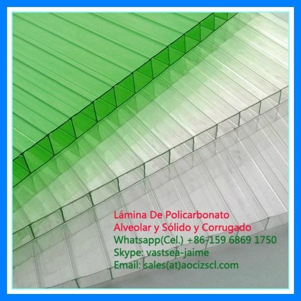 polycarbonate roofing  twin wall polycarbonate hollow sheet 2