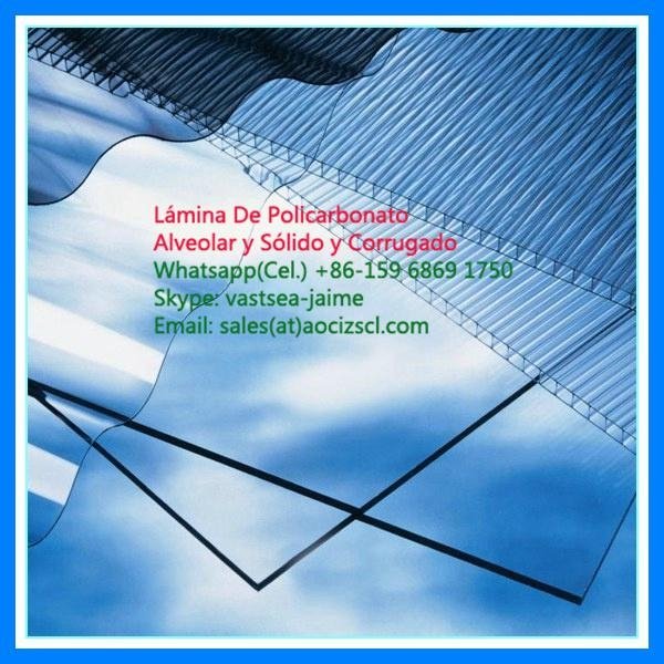 polycarbonate roofing  twin wall polycarbonate hollow sheet 5