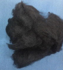 Dyed short sheep wool