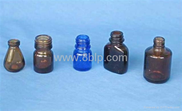 Small glass bottles