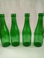 Green glass bottles 3