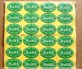 ROHS adhesive sticker in custom size