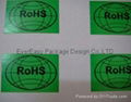 ROHS adhesive sticker in custom size 3