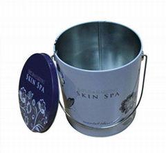 cusotm printed round tin box for food package tea box