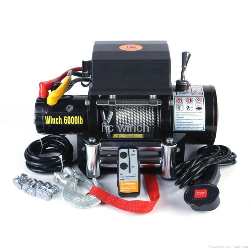 4X4 Electric Jeep Winch 6000LB CE approved