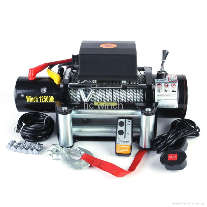 4x4 Electric winch 12500lb 4