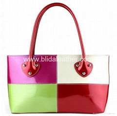 Patent PU Faux Leather  Fashion Handbags