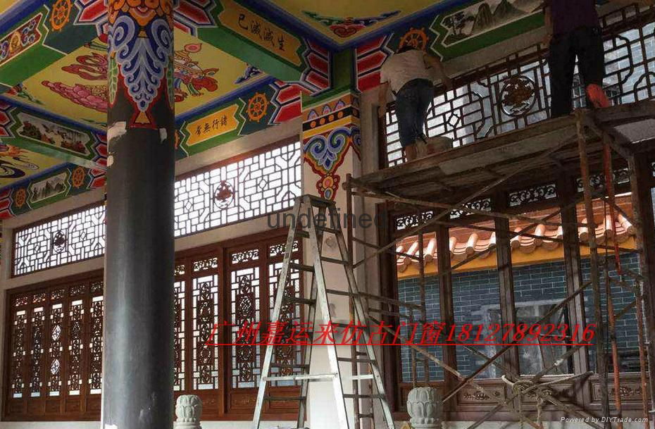  Lin Sheng factory customized archaize wooden plaque craft wooden door head 3