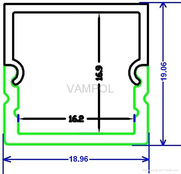 aluminum profile, led strip light profile for cabinet 5