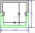 aluminum profile, led strip light profile for cabinet