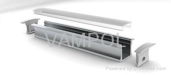 aluminum led recessed 10mm led strip light profile  2