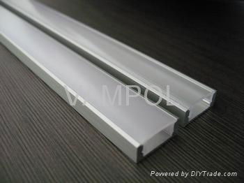 recessed slim line 7mm profile aluminum led channel with frosted cover 2