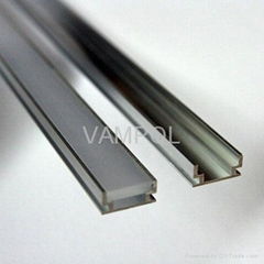 MOQ 10meters Free shipping anodized aluminum recessed 8mm led strip profile