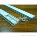 MOQ 10meters Free shipping anodized aluminum recessed 8mm led strip profile 3